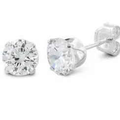 1.00 Ct. CZ Earrings