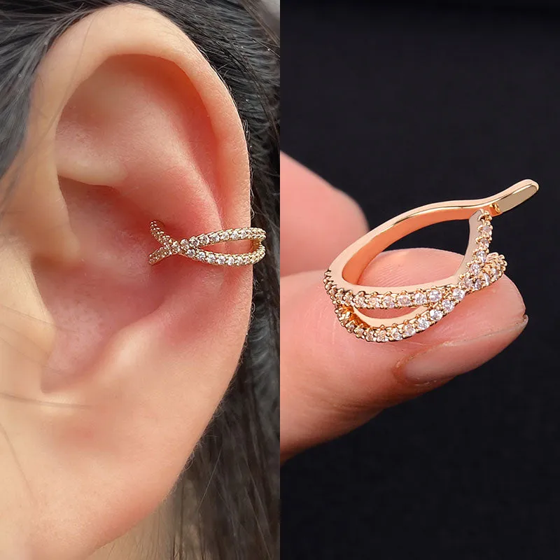 1Pc Helix Cartilage Conch Fake Without Piercing Ear Cuffs Earcuff Wrap Rock Earring Cuff No Piercing