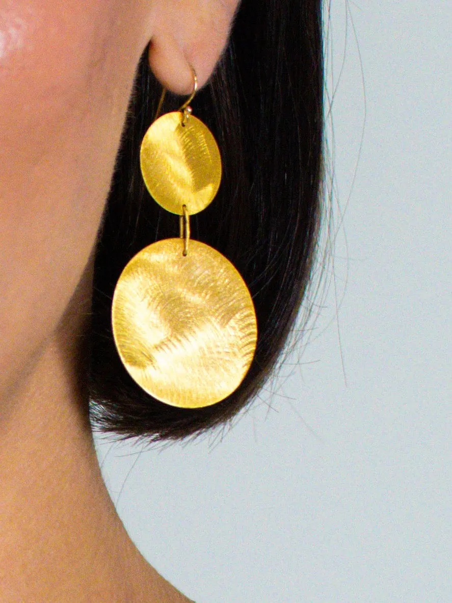 2 Drop Large Graduated Earrings