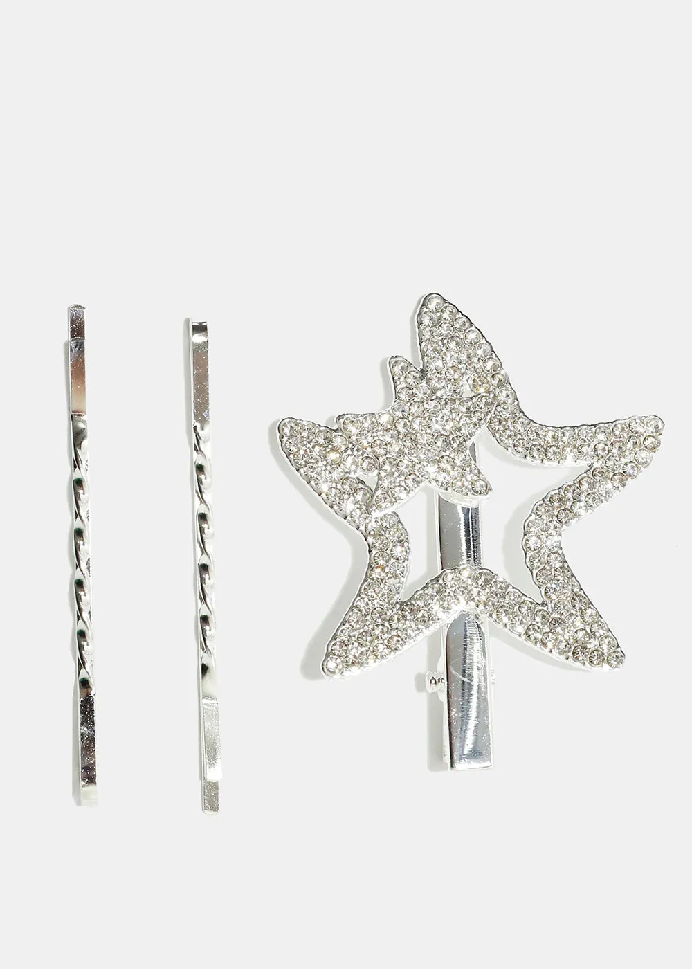 3 Piece Star Hair Clip Set