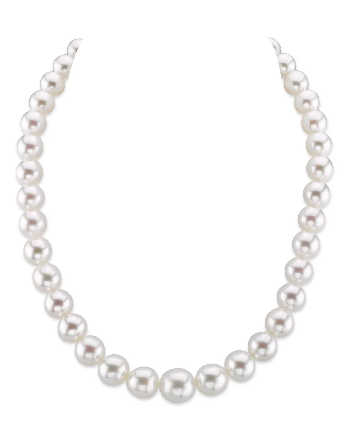 9-12mm White South Sea Pearl Necklace-AAAA Quality