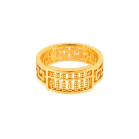 916 Gold Prosperity Abacus Ring