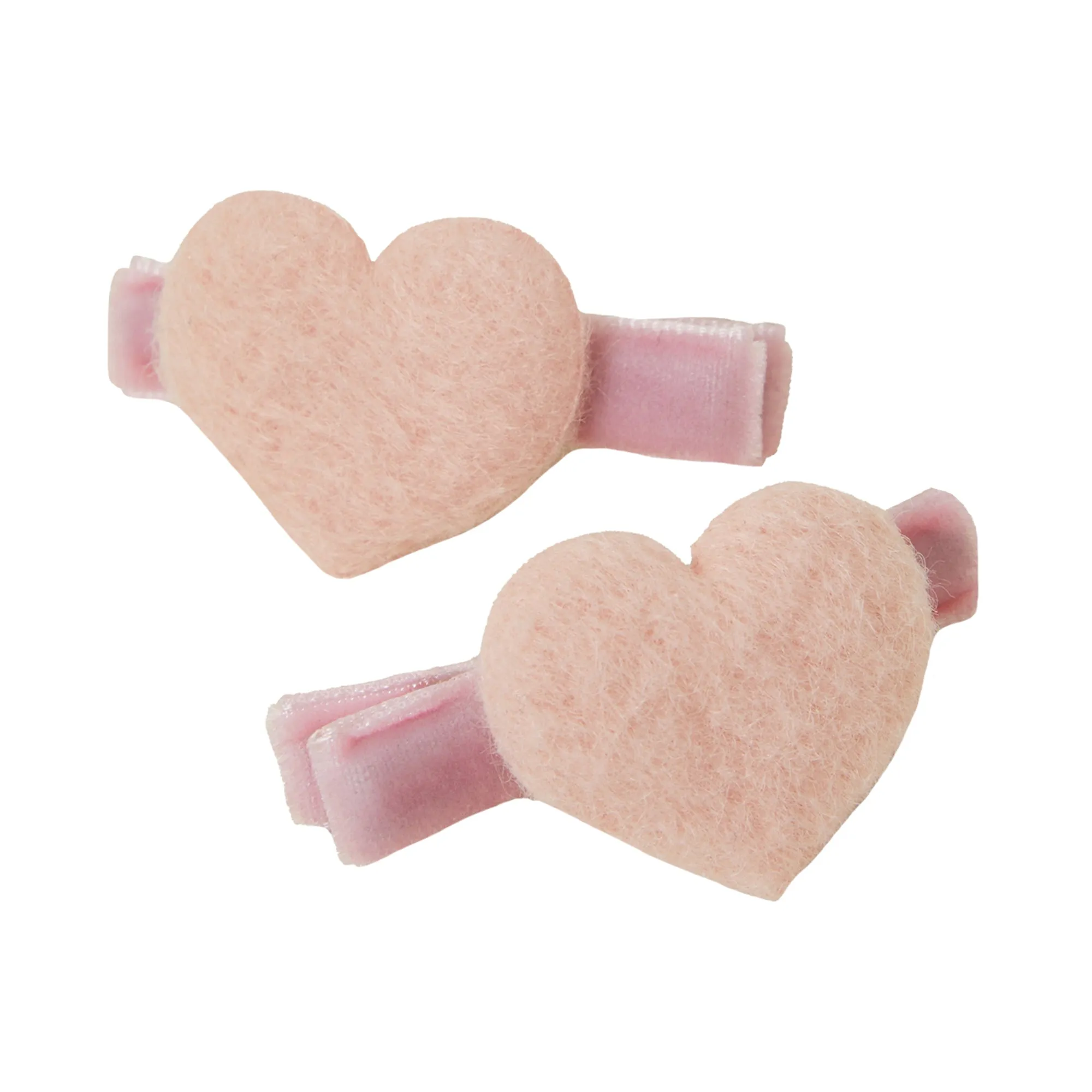 Accessorize London Girl Heart Crochet Clips set of 2