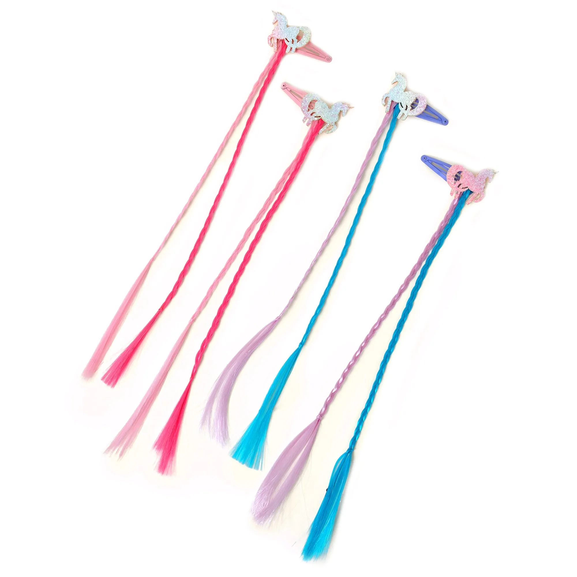 Accessorize London Girl Unicorn Hair Extensions set of 4