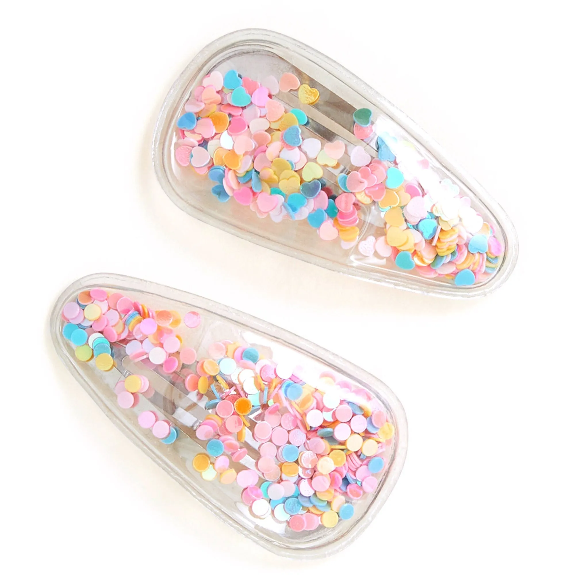 Accessorize London Girl's Multi Shake Glitter Hair Clips  Pack Of Two