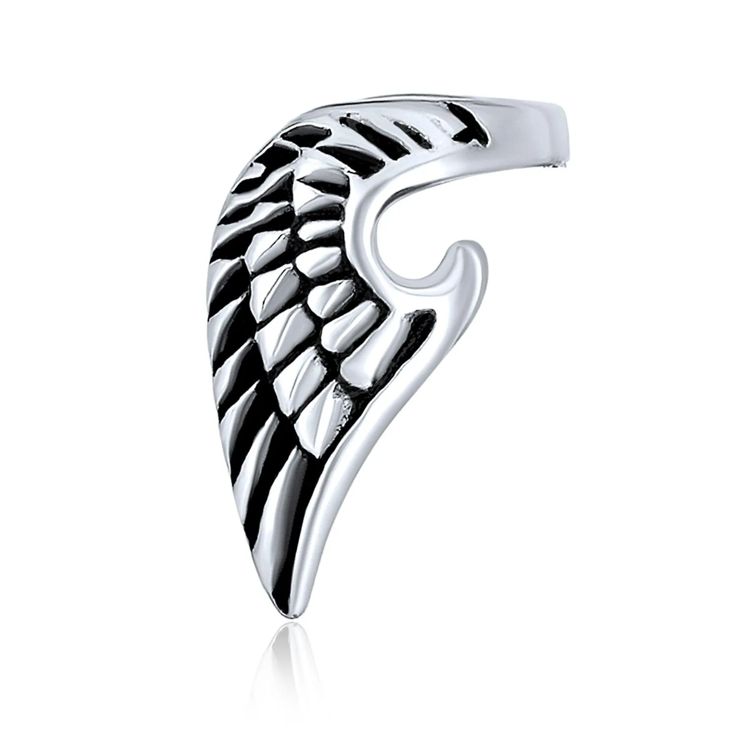 Angel Wing Cartilage Earring Warp Ear Crystal Stud Stainless Steel