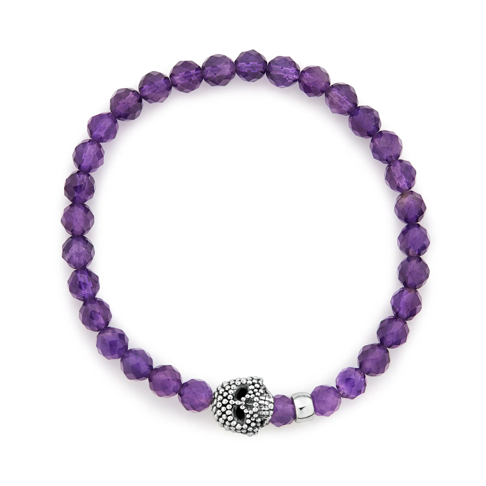 Anthem Amethyst Skull Bracelet