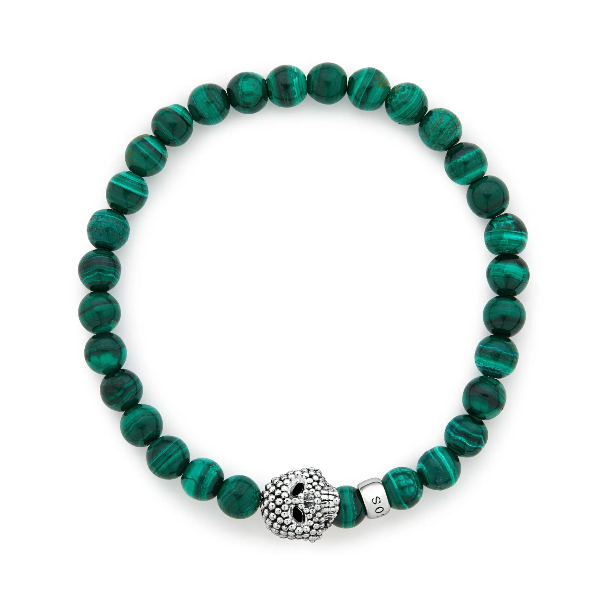 Anthem Malachite Skull Bracelet