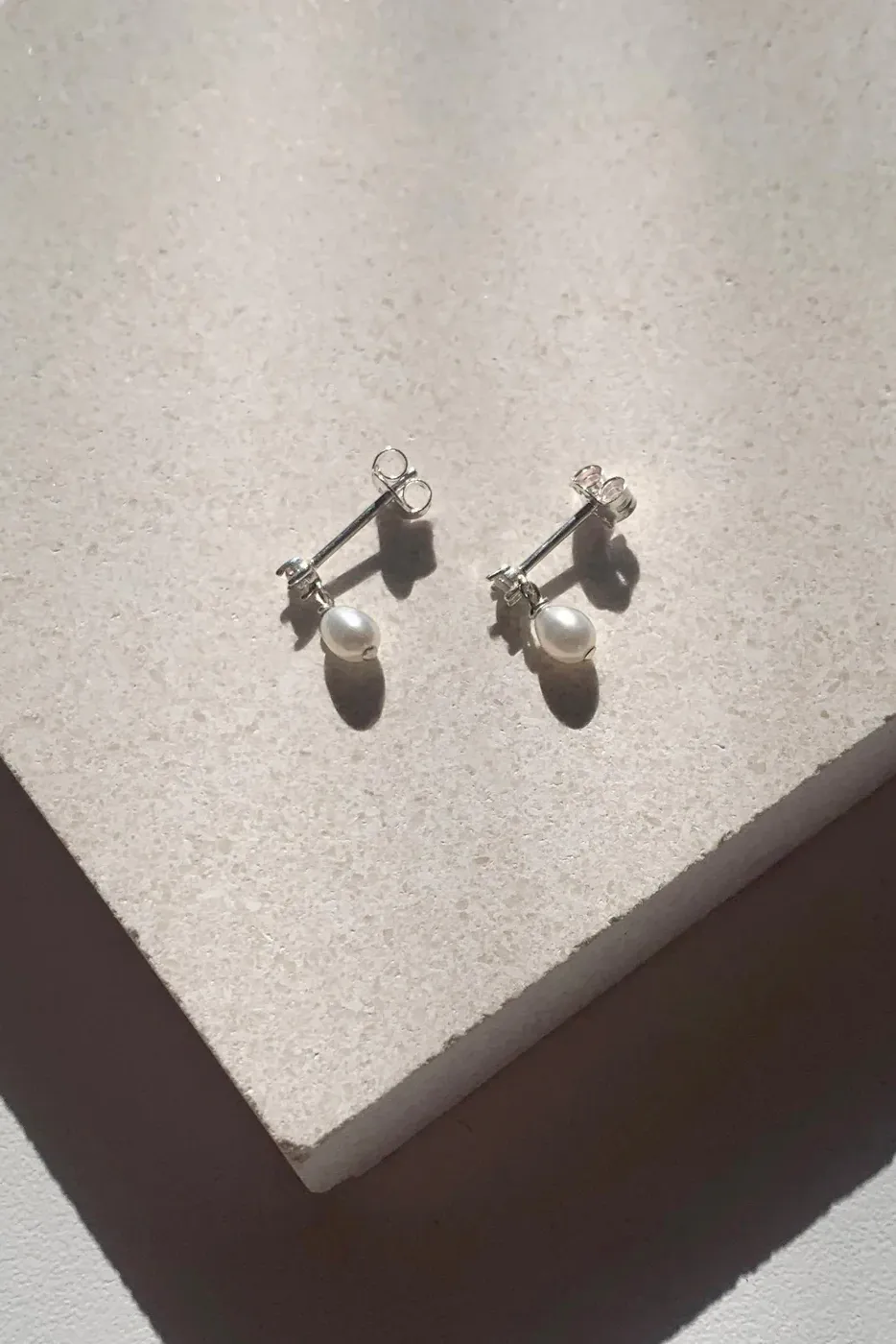 Aspen Mini Drop Earrings - Silver