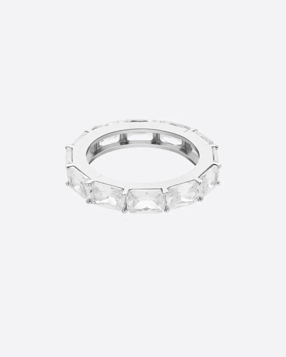 BAGUETTE RING - WHITE GOLD