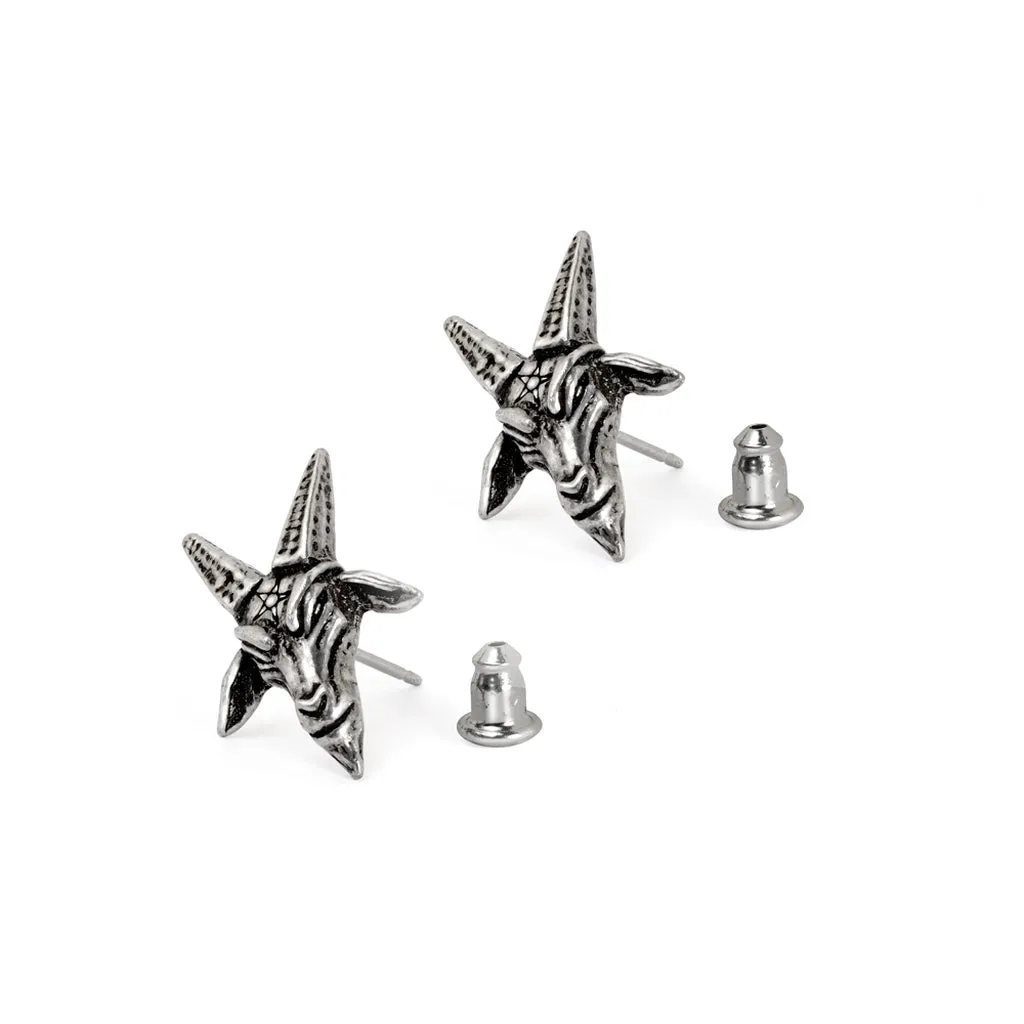 Baphomet Stud Earrings