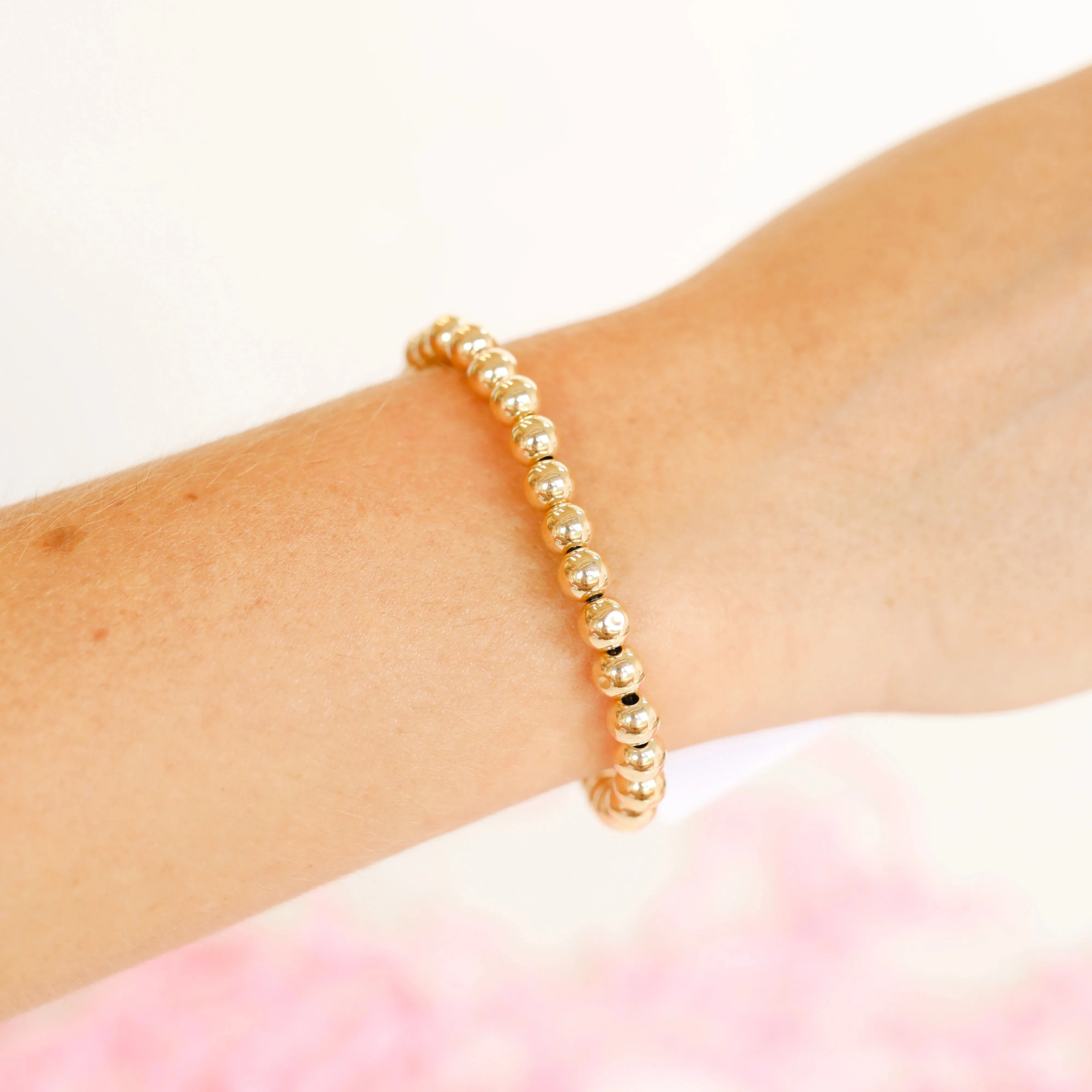 Beaded Blondes | 6MM Gold Beaded Bracelet