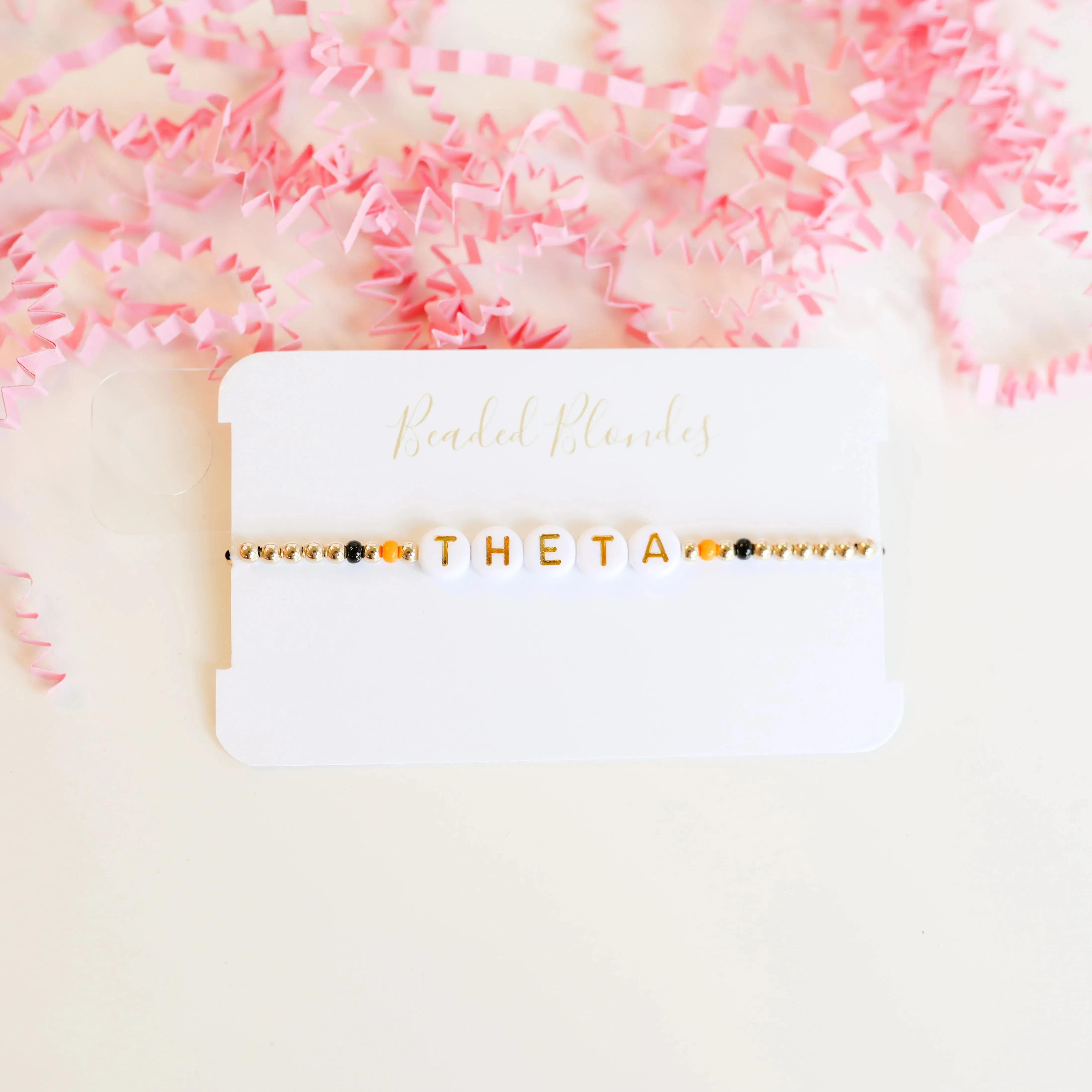 Beaded Blondes | Theta Color Sorority Bracelet