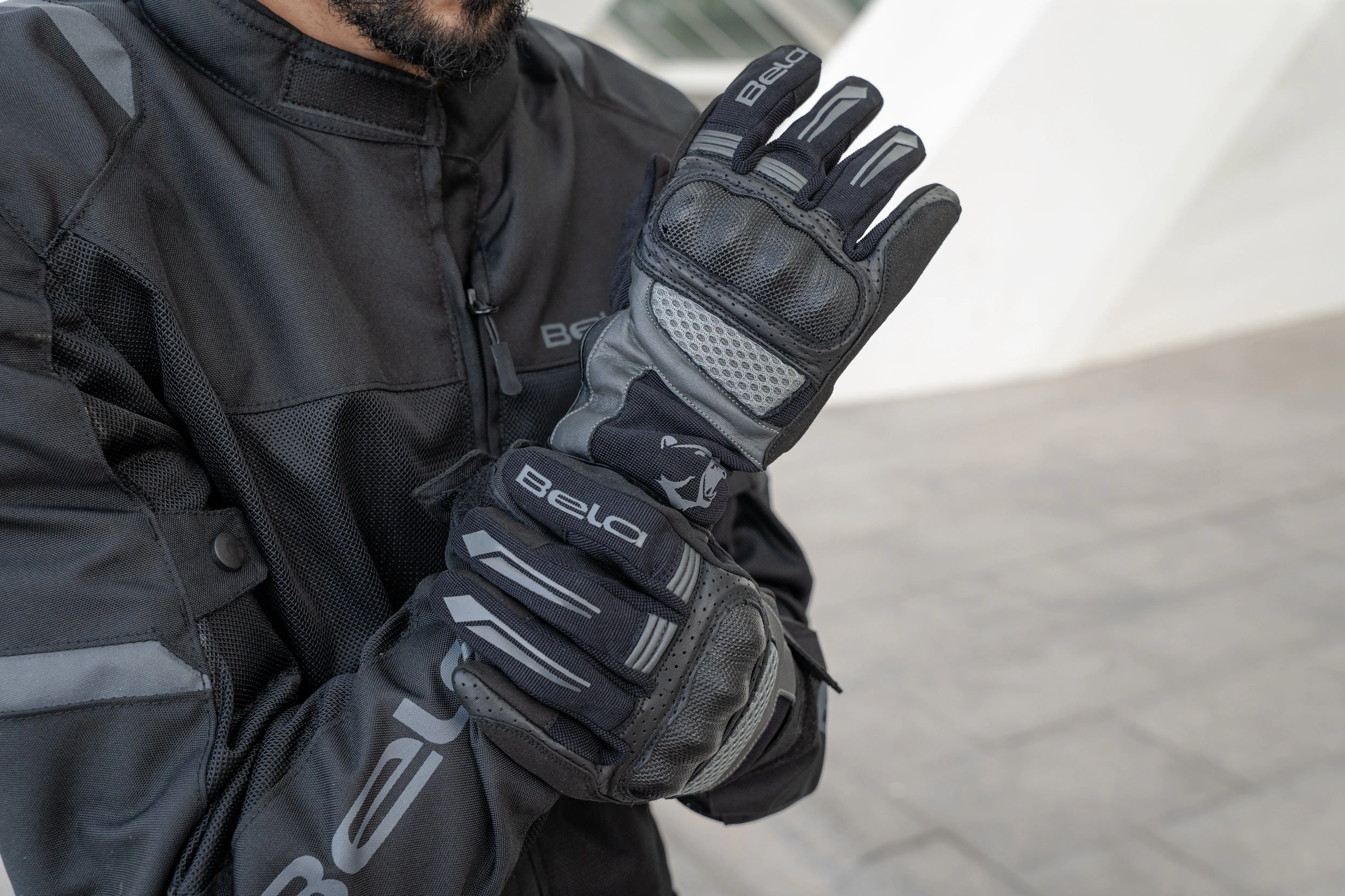 BELA Hero Air  - Summer Mesh Gloves - Black Orange