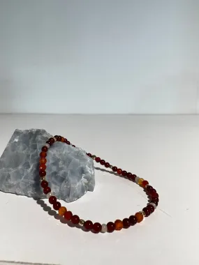 Carnelian Bead Bracelet