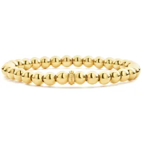 Caviar Gold 18K Gold Bead Bracelet | 6mm