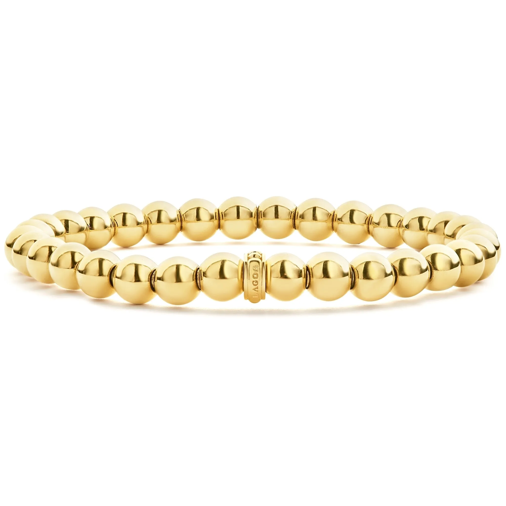 Caviar Gold 18K Gold Bead Bracelet | 6mm