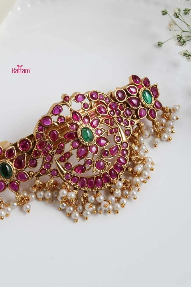 Chandbali Stone Hair Clip