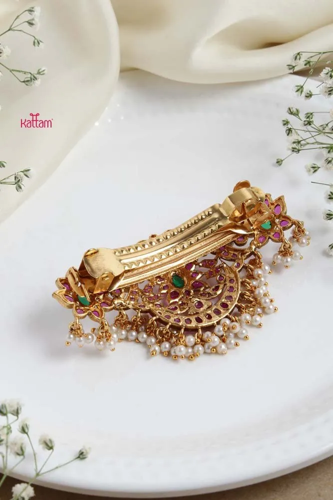 Chandbali Stone Hair Clip