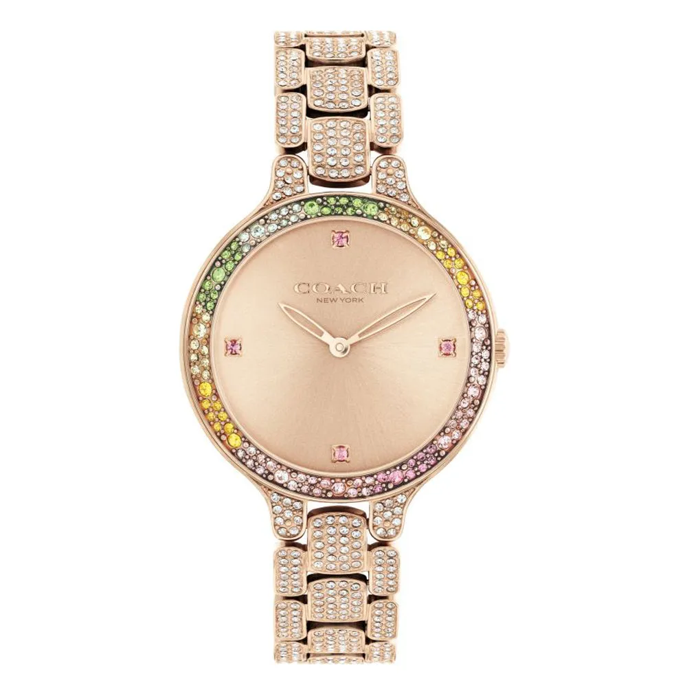 Chels Women Gold Quartz/Analog Watch