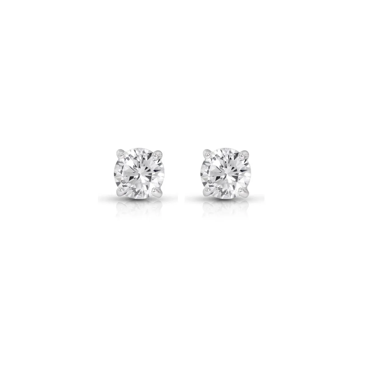 Classic 4-Prong Diamond Stud Earrings - 0.25 ctw.