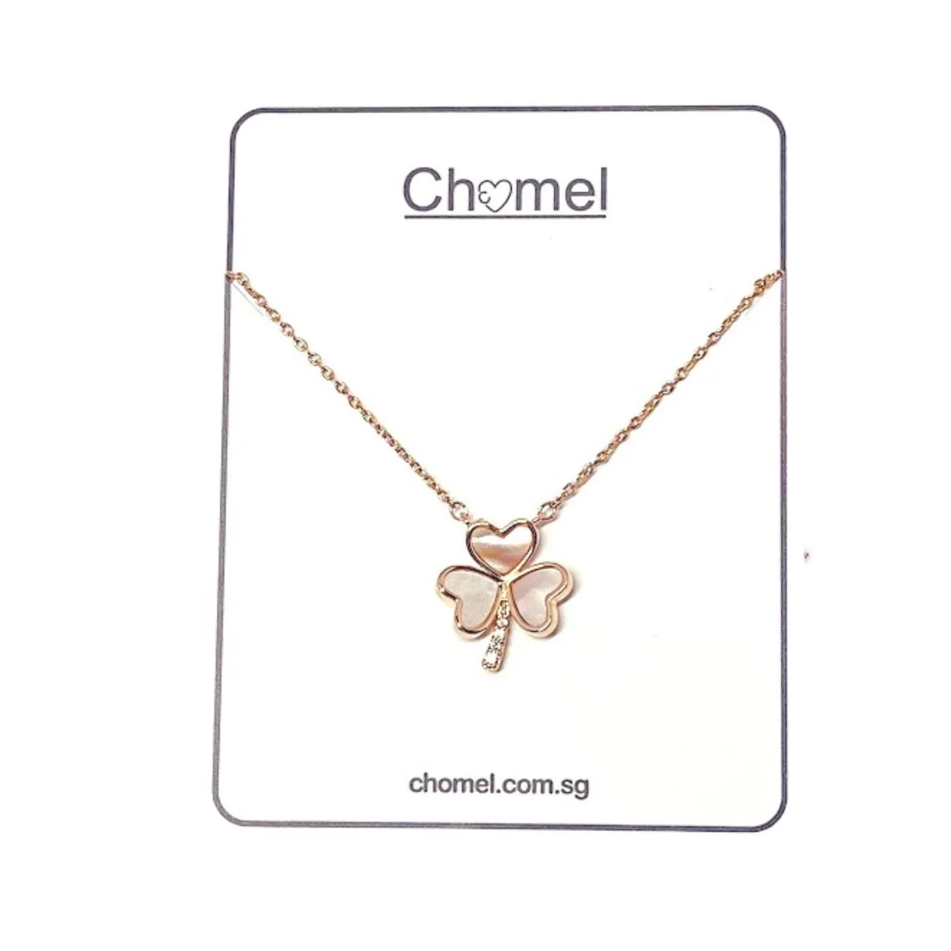 Clover Leaf Mother of Pearl Necklace