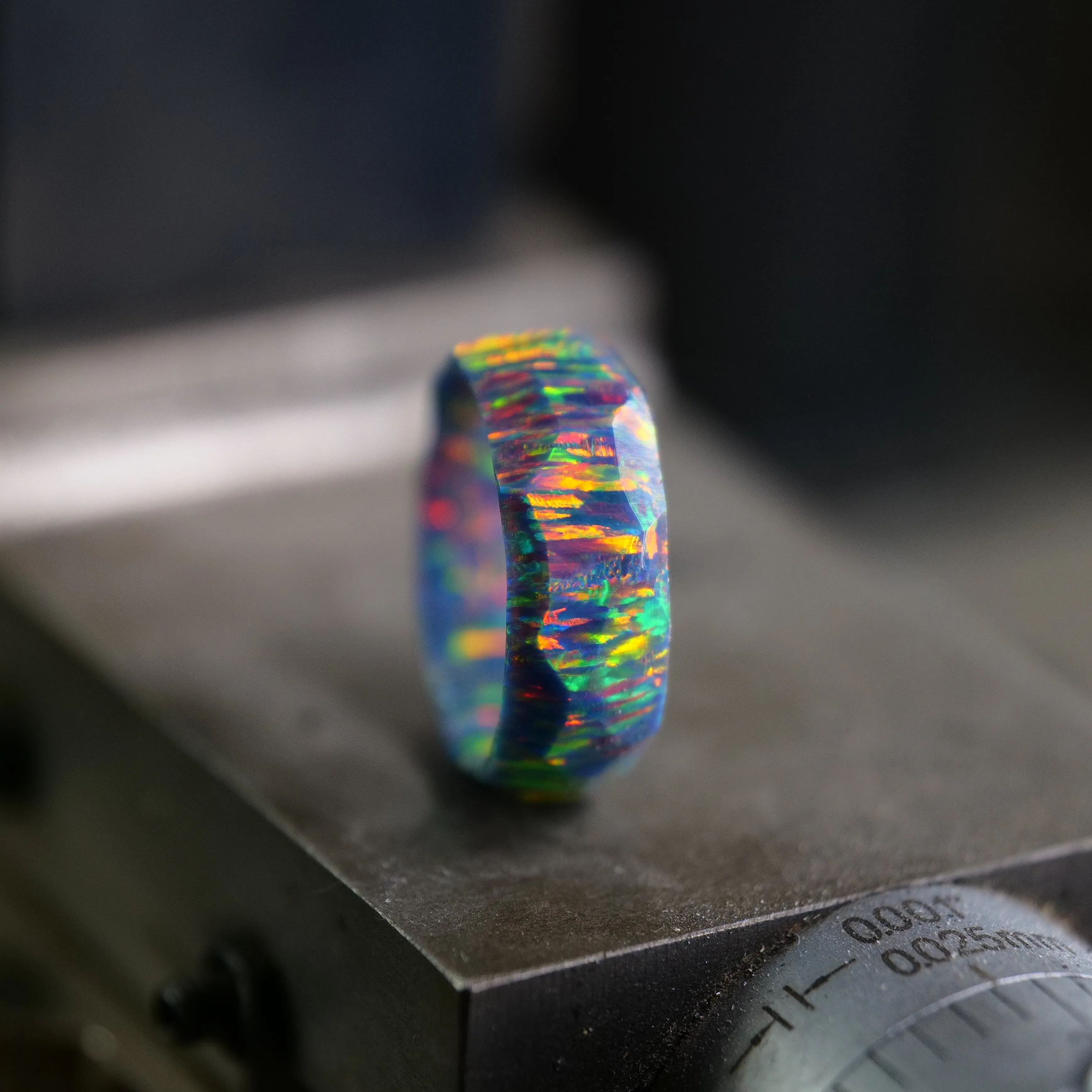 Comet Gray Opal Ring