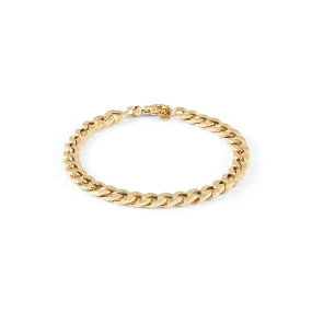 Curb Chain Bracelet - Solid Gold