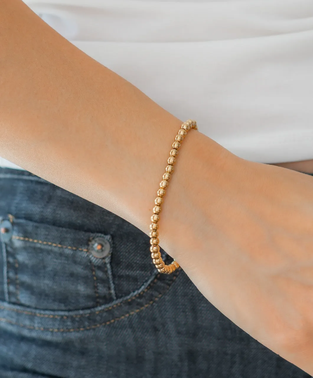 Dainty Gold Stacking Bracelet