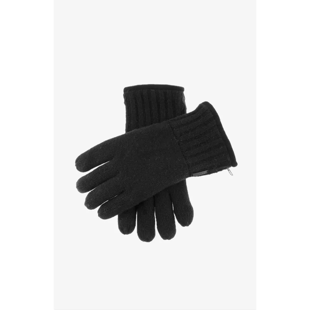 Dents - Men's Thinsulate-Lined Black Knitted - Gloves