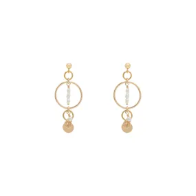 Elsa Freshwater Pearl Earrings - Gold