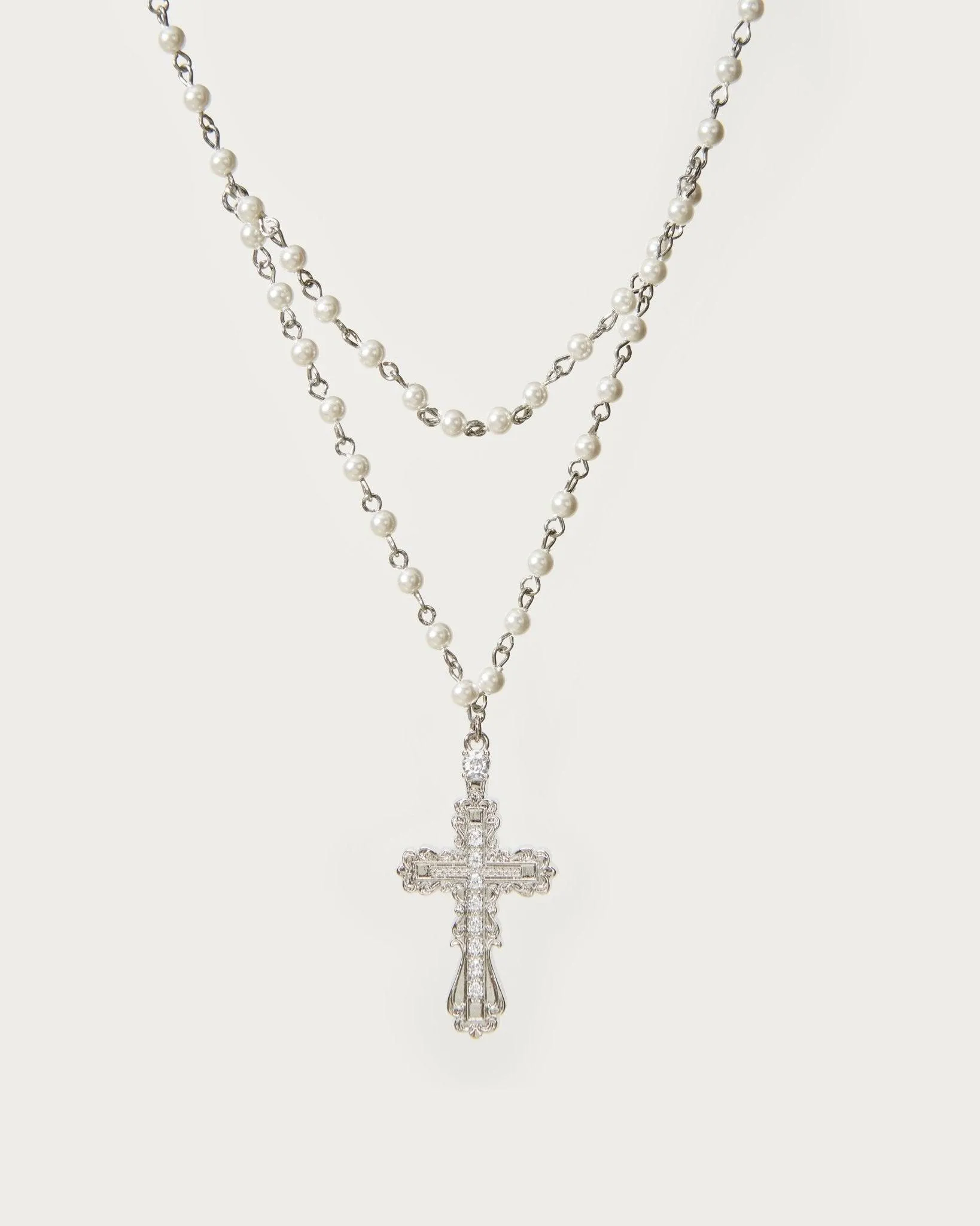 Everette Cross Necklace in Gold