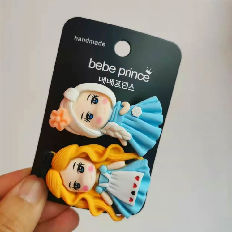 Fairy Princess Girl Resin Edge Hair Clip