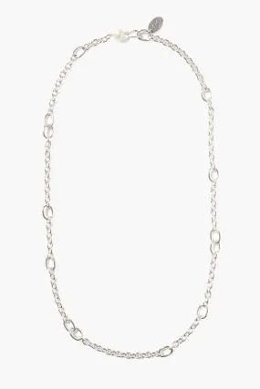 Frances Long Necklace Silver