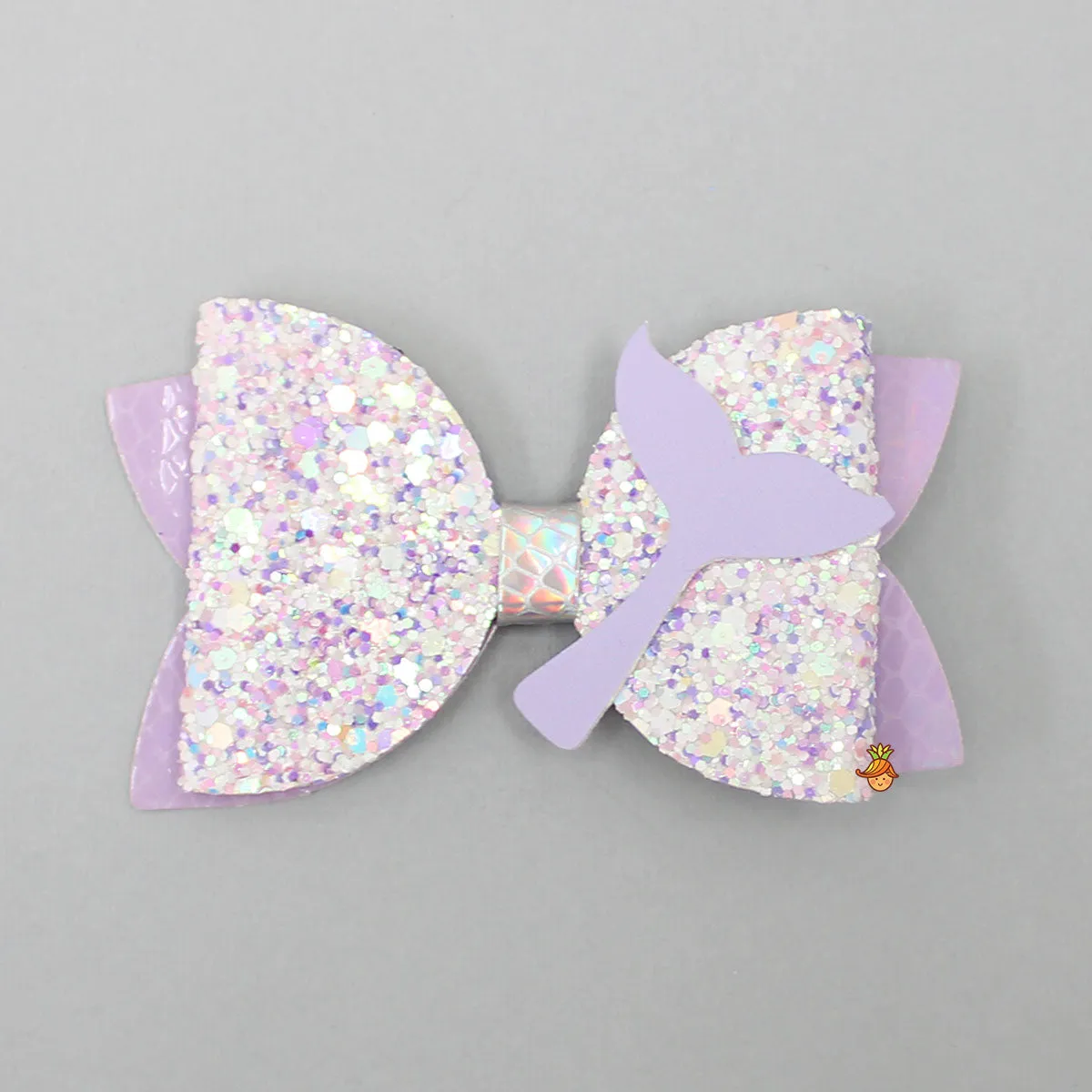 Glitter Lavender Hair Clips - Set Of 2