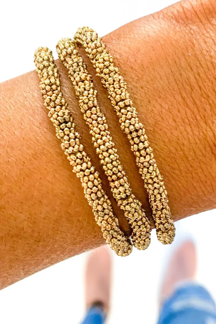 Gold Beaded Bracelet