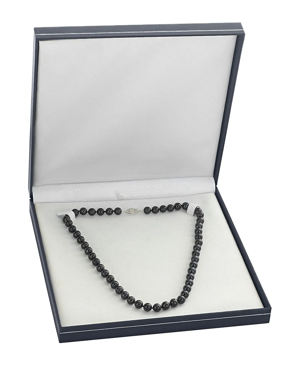 Japanese Akoya Black Pearl Double Strand Necklace