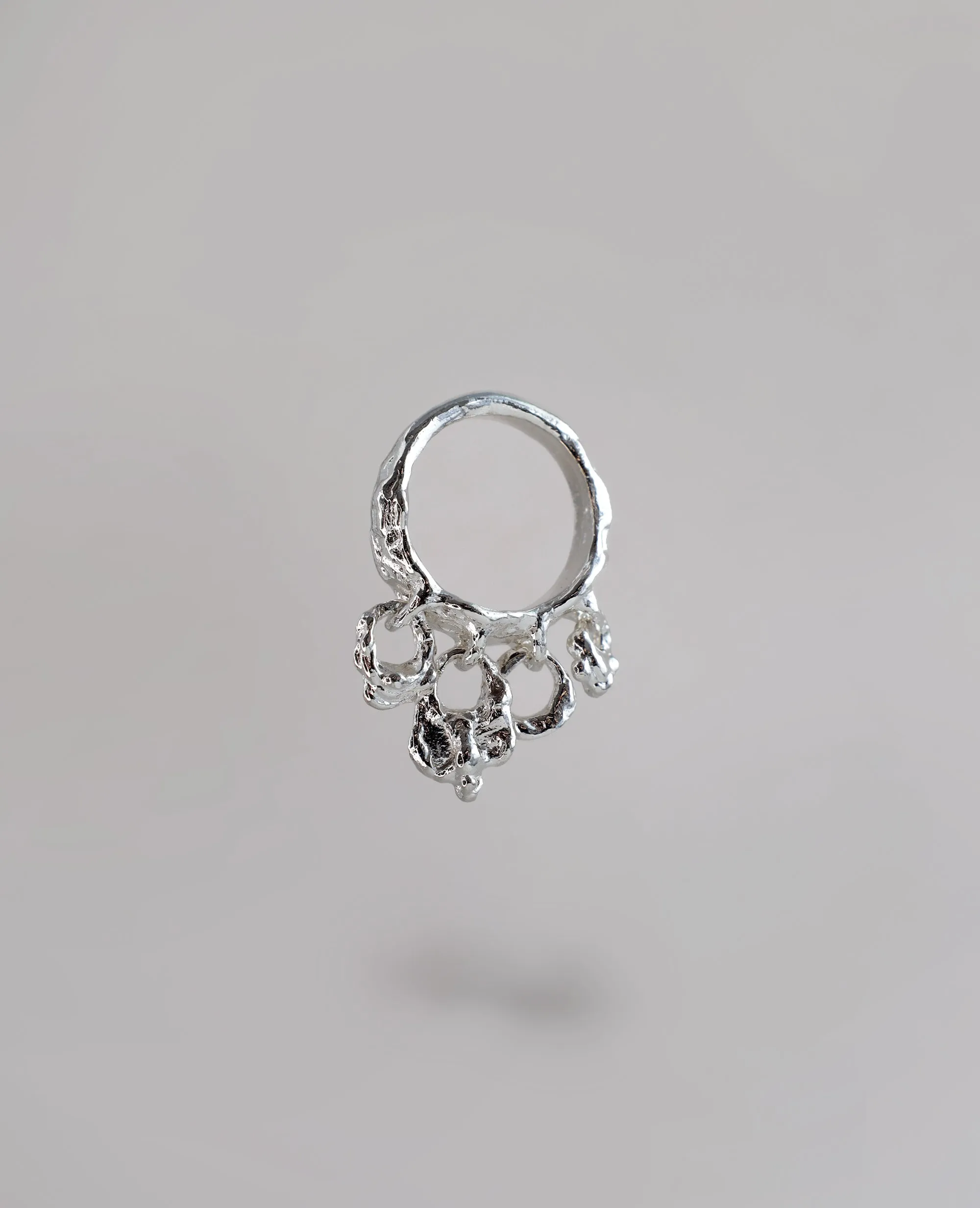 LIQUID NODULES // silver ring