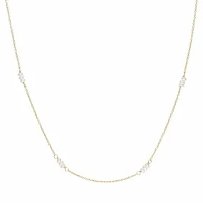 'Luna' Freshwater Pearl Station Necklace