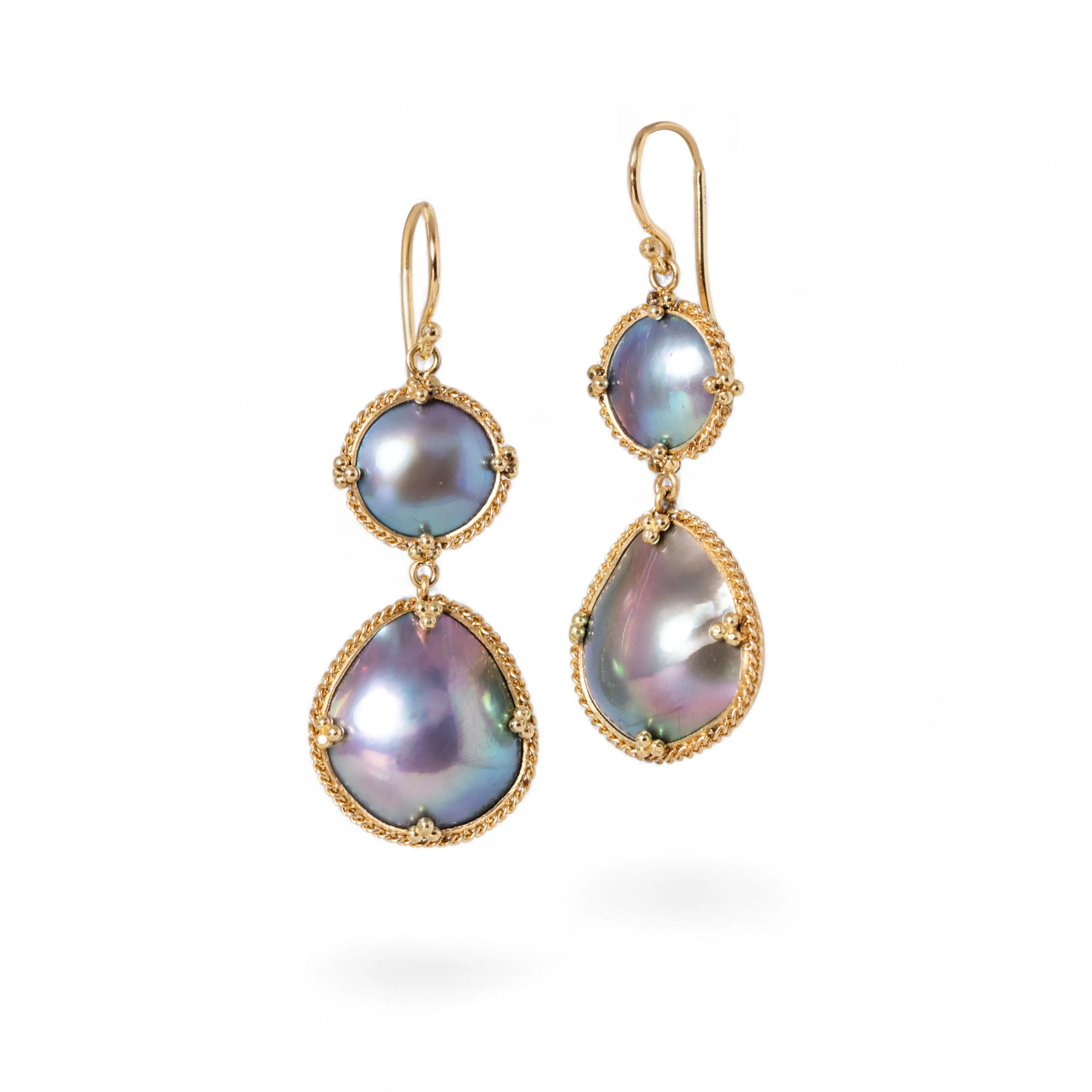 Mabe Pearl Drop Earring