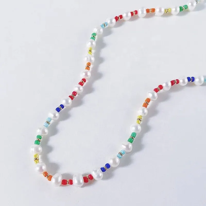 Malibu Rainbow Pearl Necklace