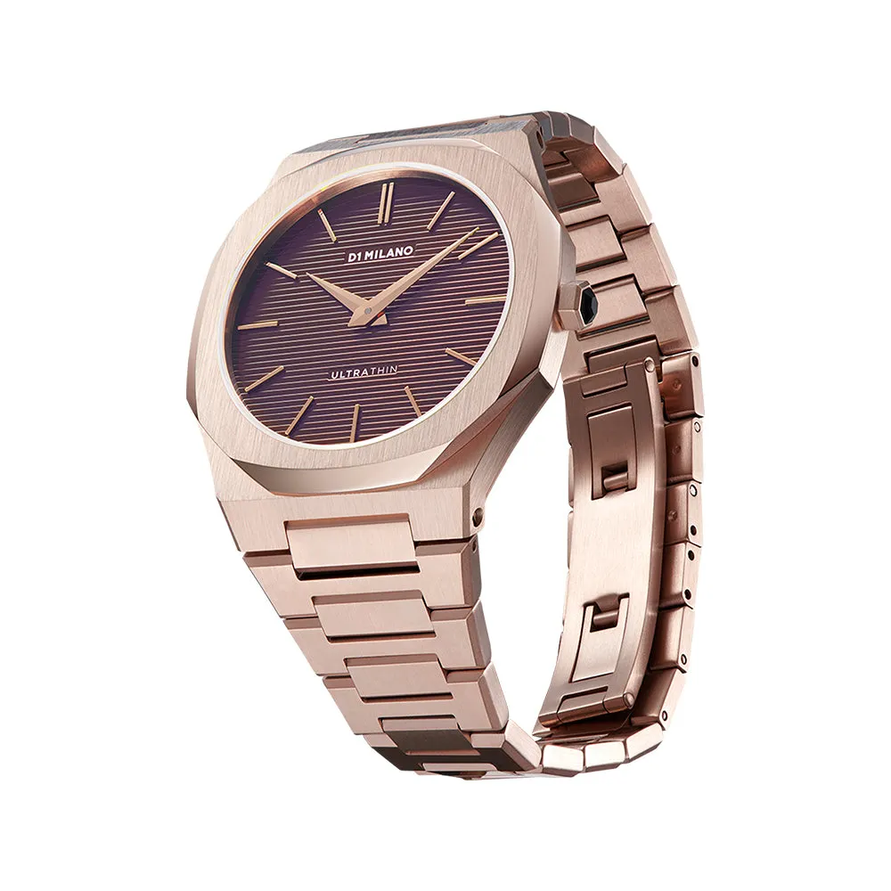 Men Ultra Thin Champagne 40mm Watch