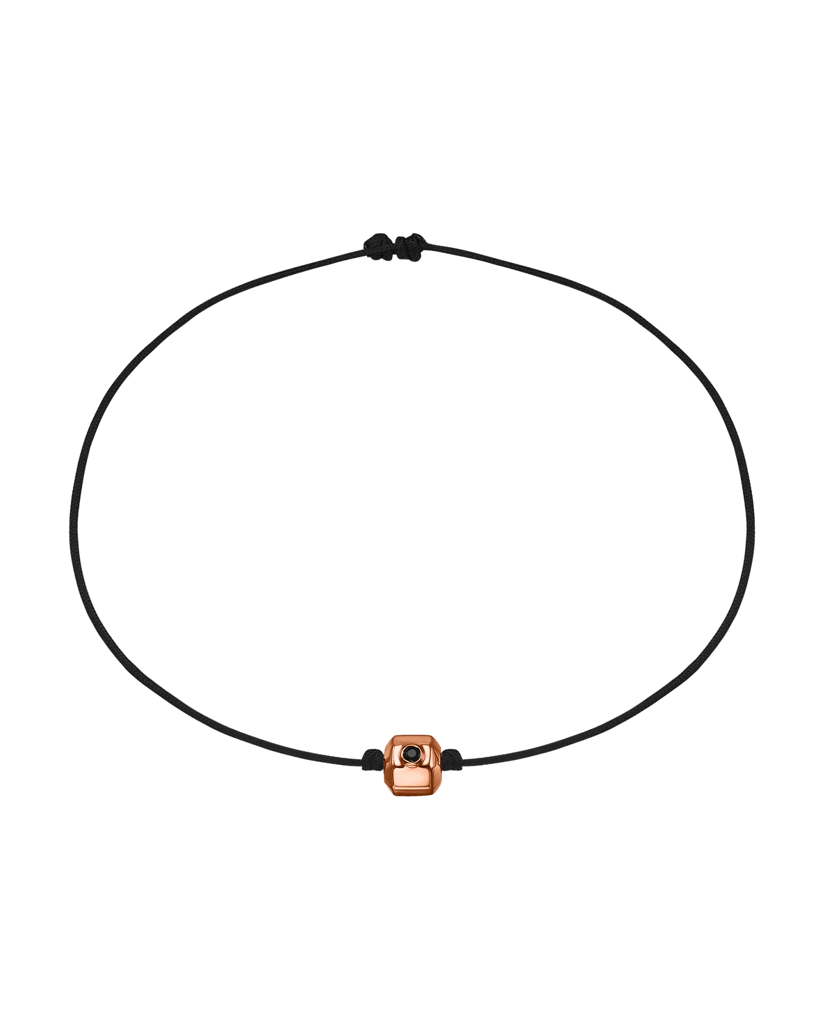 Men's Octo Black Diamond Bracelet - 14K Rose Gold