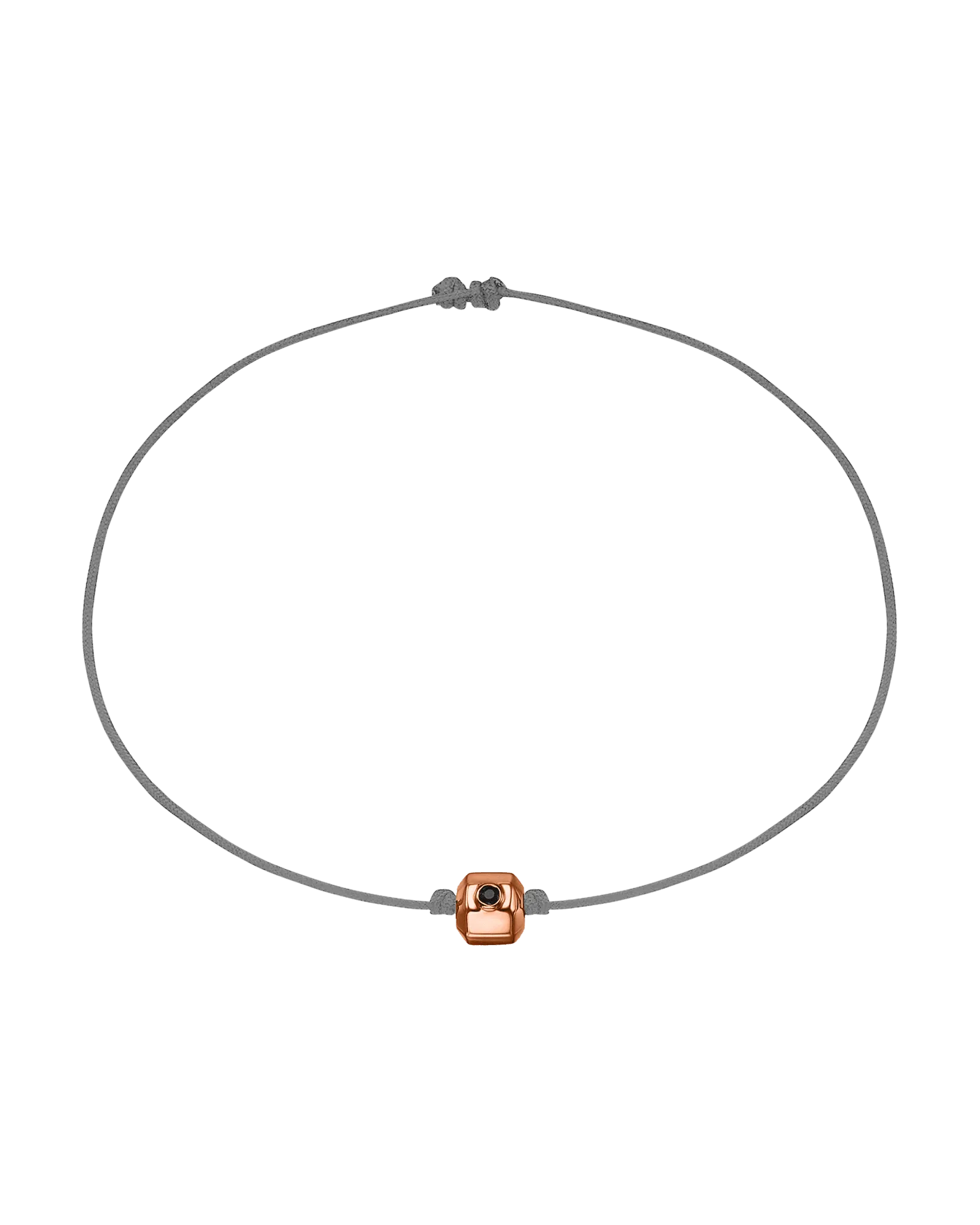 Men's Octo Black Diamond Bracelet - 14K Rose Gold