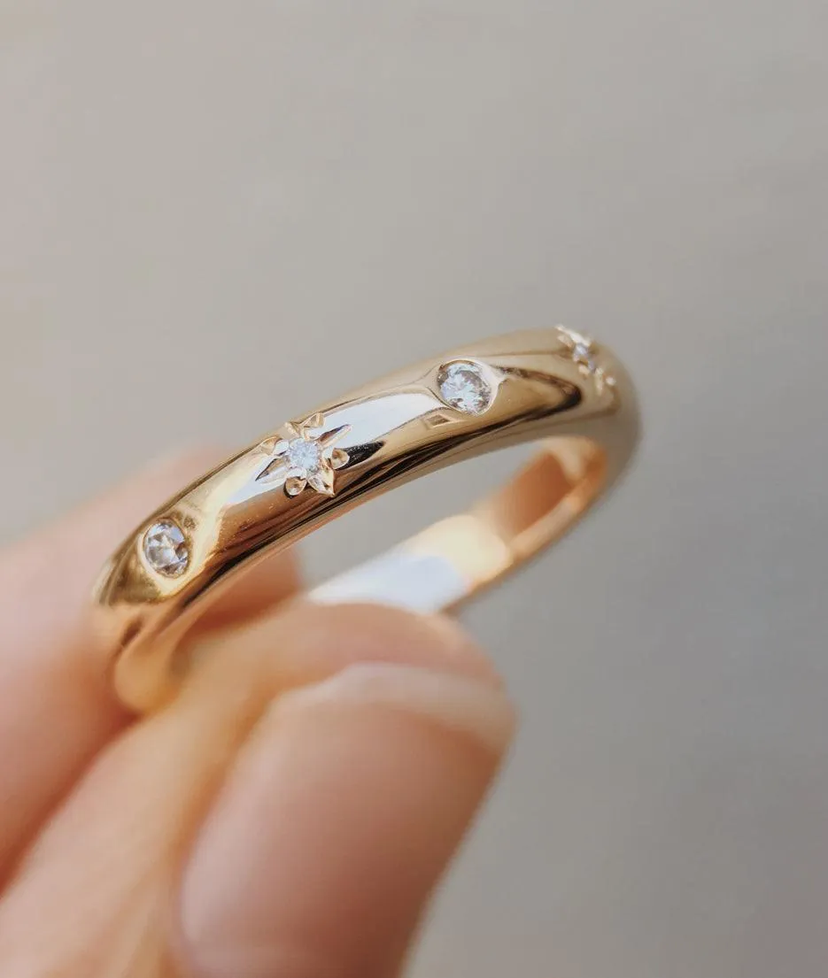 Moon & Stars ring