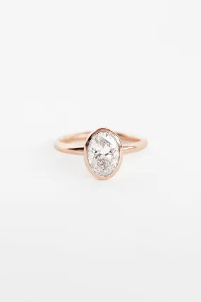 Oval Aura Ring with 1.91ct Lab Diamond