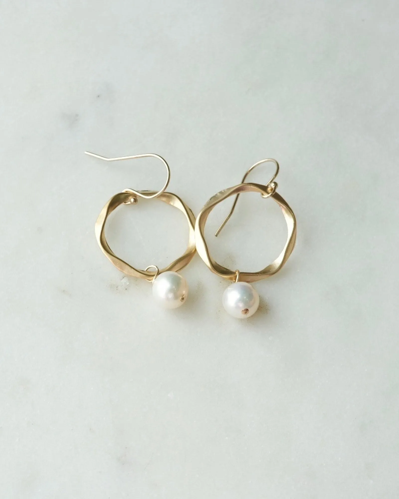 Pearl Round Earrings