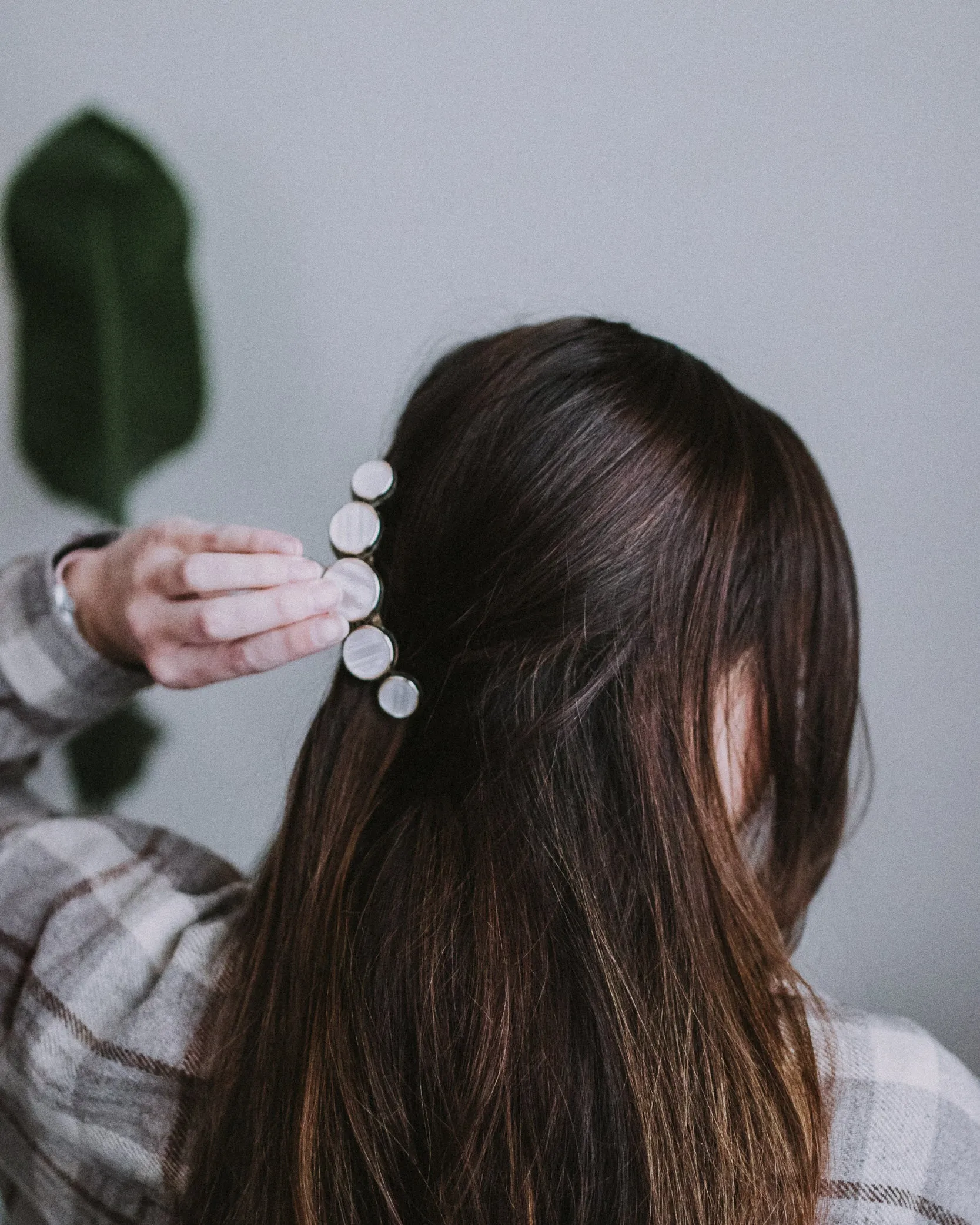 Pearlescent Hair Claw Clips