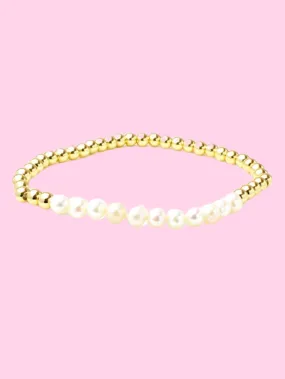 Pearls & Gold Bracelet