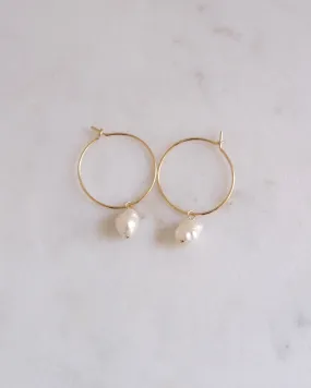 Petite Keshi Classic Hoop Earrings